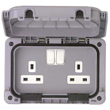 Masterseal waterproof wiring accessories IP56 grey